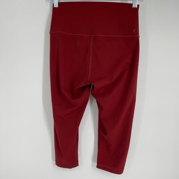 Everlane Leggings Womens Small Burnt Red Knee Length Active Workout Yoga Running - Picture 2 of 8